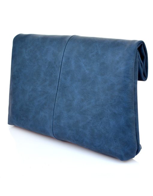 Plain Suede Finish Clutch Bag