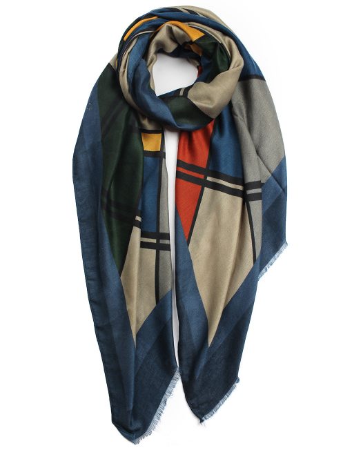 Artistic Drawing Print Scarf - Luxe Wholesale