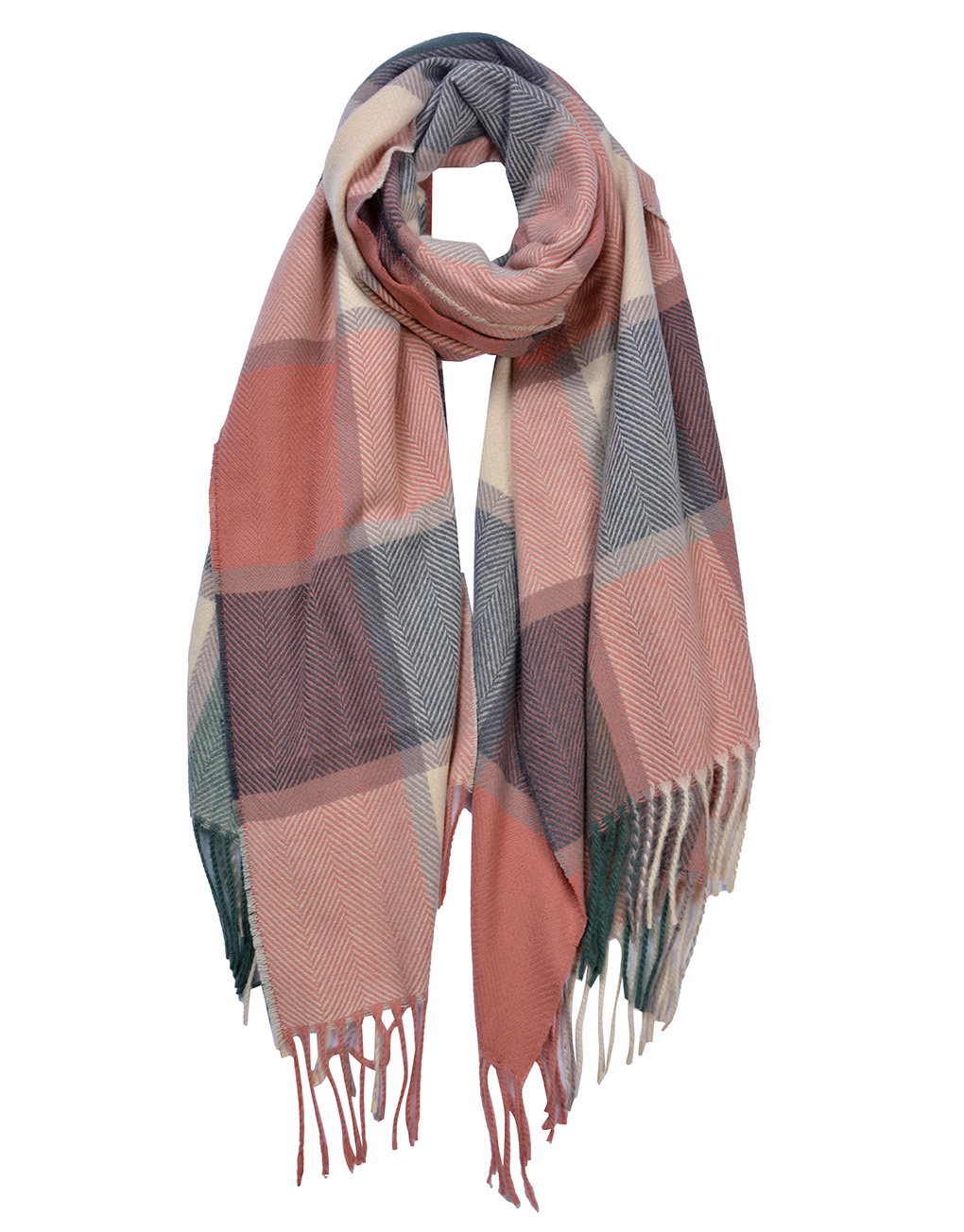 Check Print Winter Scarf - Luxe Wholesale