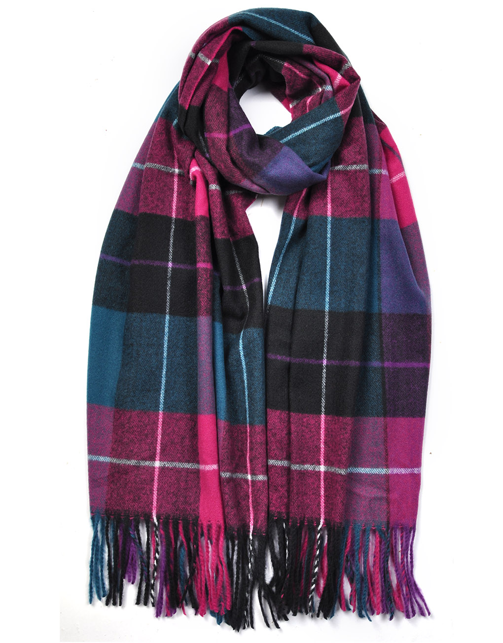 Clean Check Pattern Premium Winter Scarf - Luxe Wholesale