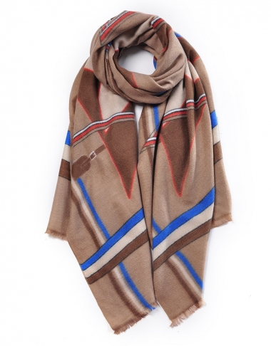 Chevron Scarf - Mustard - Cashmere Blend - Wild at Heart