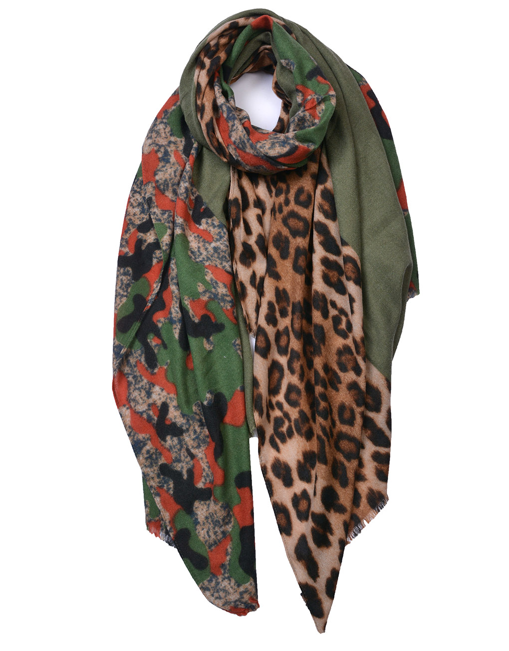 Green Tiger & Leopard Animal Print Scarf – lusciousscarves